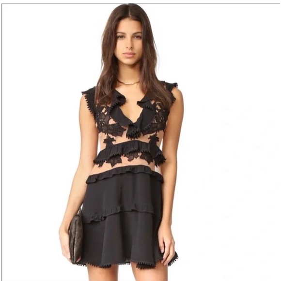 For Love And Lemons Dresses For Love Lemons Laney Lou Ruffle Sheer